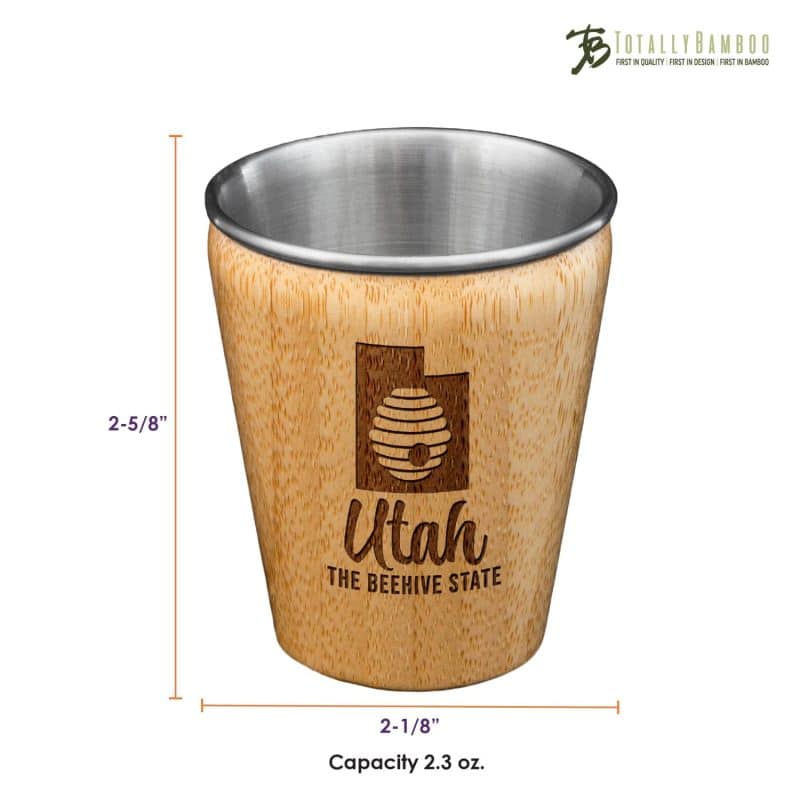 Custom Utah State Shot Glass - 2