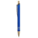 Custom Venosa Velvet-Touch Aluminum Pen w/Bamboo Accents - 8