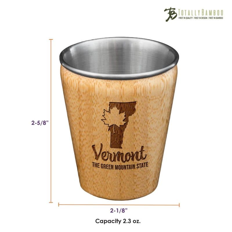 Custom Vermont State Shot Glass - 2