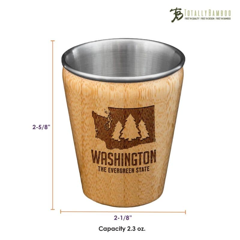 Custom Washington State Shot Glass - 1