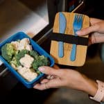 Custom Wheat Lunch Set With Bamboo Lid - 5