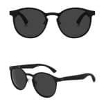 Custom Wood & Steel Rounds Polarized Sunglasses (LOSTRIVER) - 4