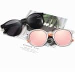 Custom Wood & Steel Rounds Polarized Sunglasses (LOSTRIVER) - 9