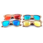 Custom Wooden Classic Zebra Full Jacks Wooden Sunglasses (WARMCREEK) - 1