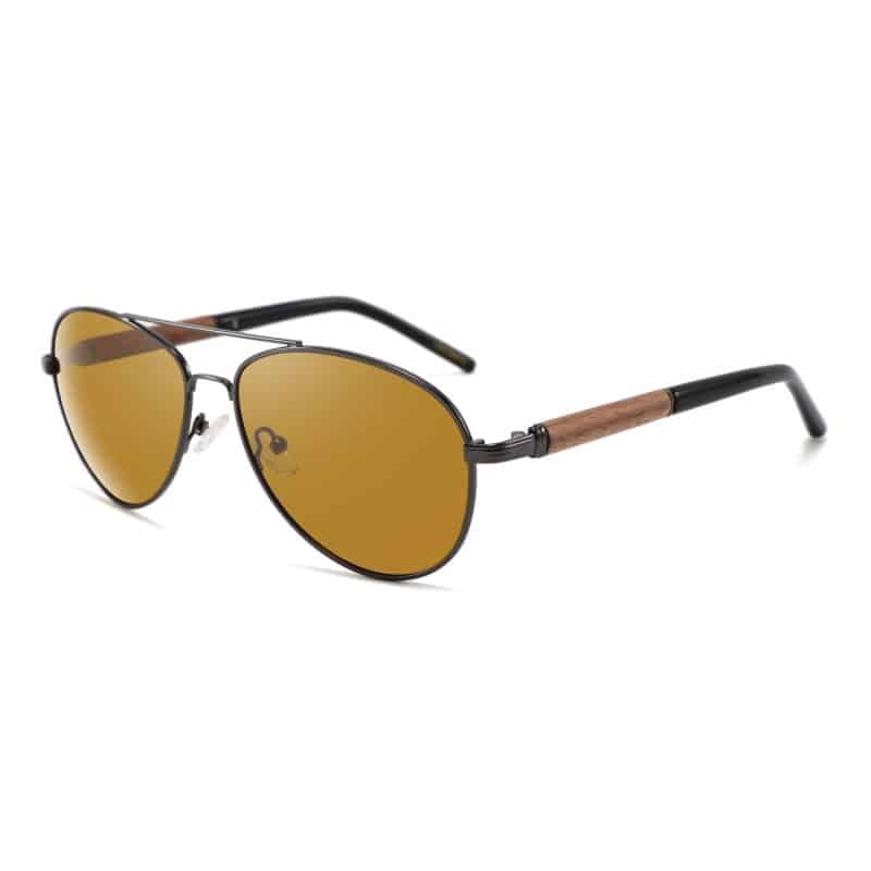 Custom Wooden Hybrid Classic Aviator Series Sunglasses (BOGUS) - 1