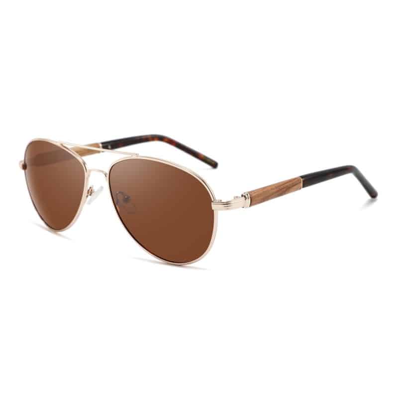 Custom Wooden Hybrid Classic Aviator Series Sunglasses (BOGUS) - 3
