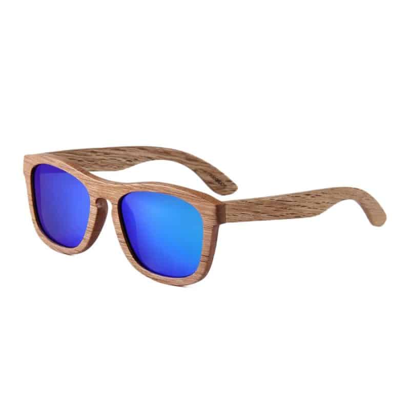 Custom Wooden Modern Zebra Wood Full Jacks Sunglasses (WARMLAKE) - 1