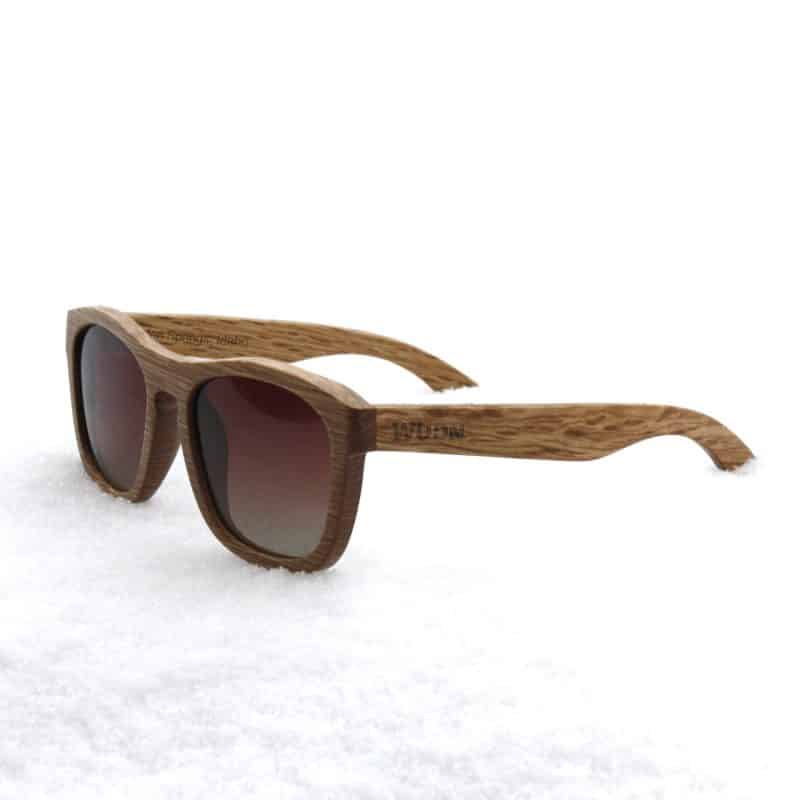 Custom Wooden Modern Zebra Wood Full Jacks Sunglasses (WARMLAKE) - 6
