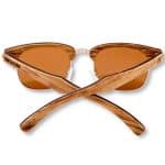 Custom Wooden Premium Vintage Browline RetroShade Sunglasses (WILLOW) - 3