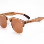 Custom Wooden Premium Vintage Browline RetroShade Sunglasses (WILLOW) - 4