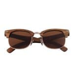 Custom Wooden Premium Vintage Browline RetroShade Sunglasses (WILLOW) - 5