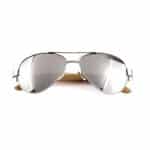Custom Wooden Series Bamboo Classic Aviator Sunglasses (TETON) - 1