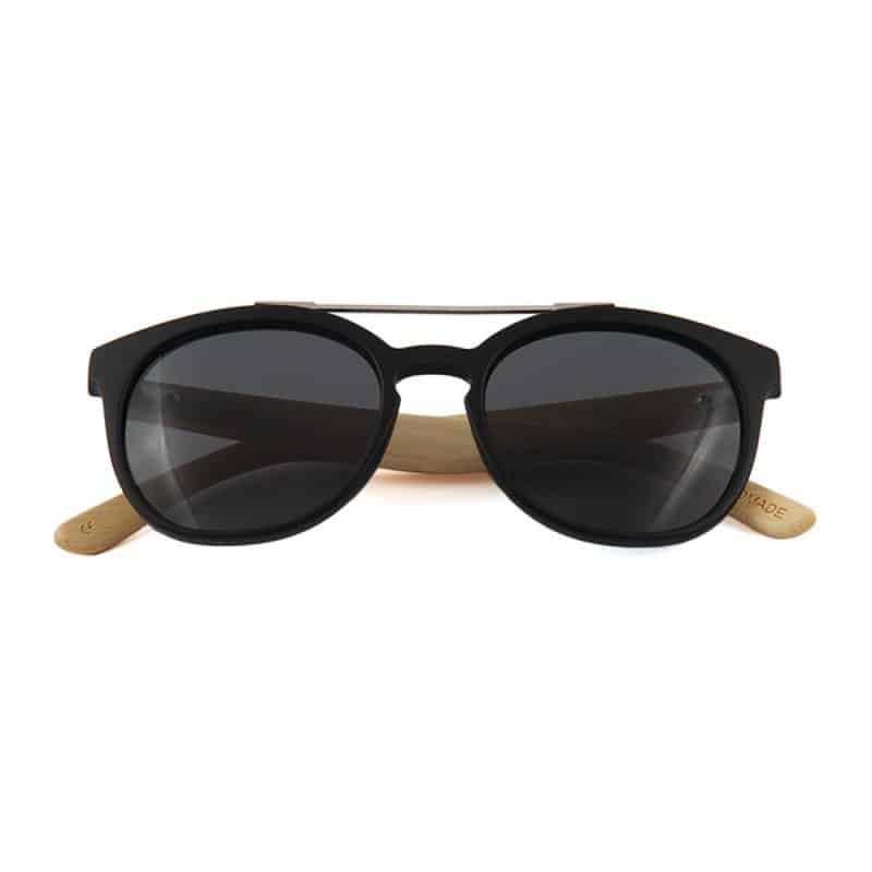 Custom Wooden Series Bamboo Compact Wanderer Sunglasses (BIGBEAR) - 1