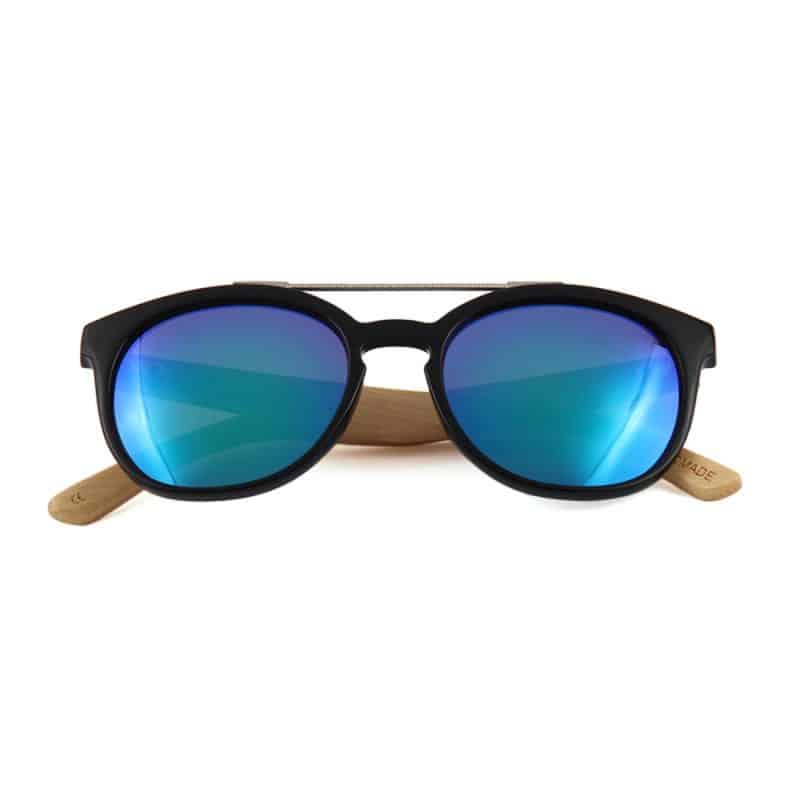 Custom Wooden Series Bamboo Compact Wanderer Sunglasses (BIGBEAR) - 3
