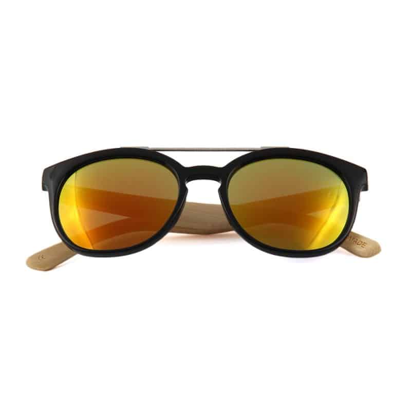 Custom Wooden Series Bamboo Compact Wanderer Sunglasses (BIGBEAR) - 6