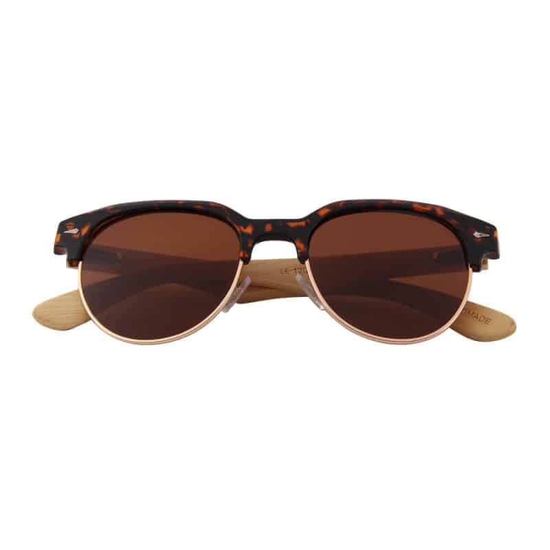 Custom Wooden Series Bamboo Vintage RetroShade Sunglasses (SAINTMARIE) - 3