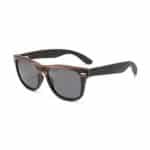 Custom Wooden Series Natural Recycled Skateboard Full Sunglasses - 2
