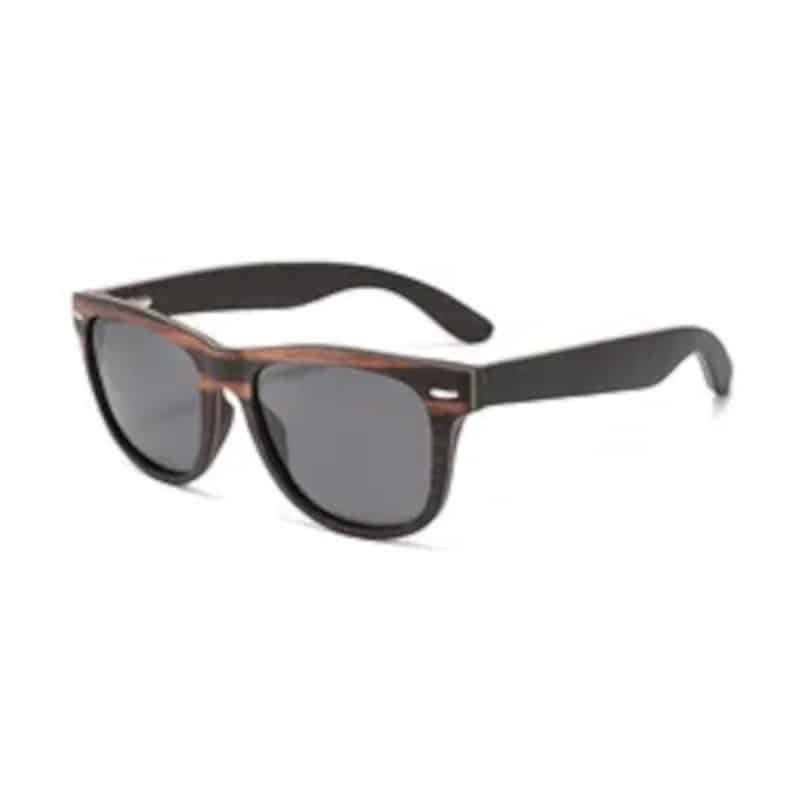 Custom Wooden Series Natural Recycled Skateboard Full Sunglasses - 2