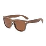 Custom Wooden Series Natural Recycled Skateboard Full Sunglasses - 4