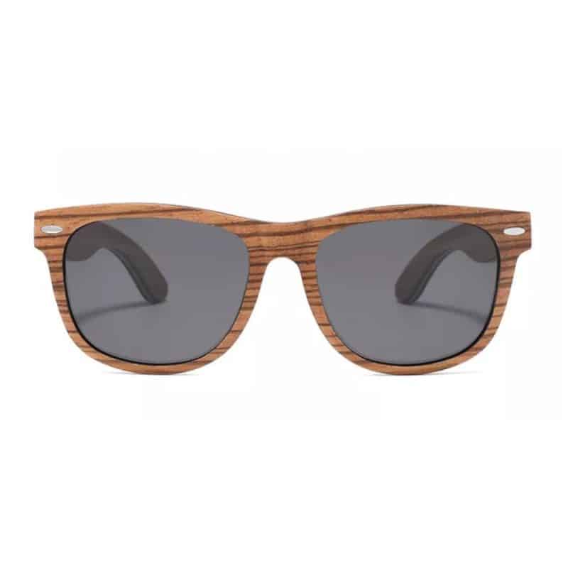 Custom Wooden Series Natural Recycled Skateboard Full Sunglasses - 5