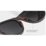 Custom Wooden Series Natural Recycled Skateboard Full Sunglasses - 7