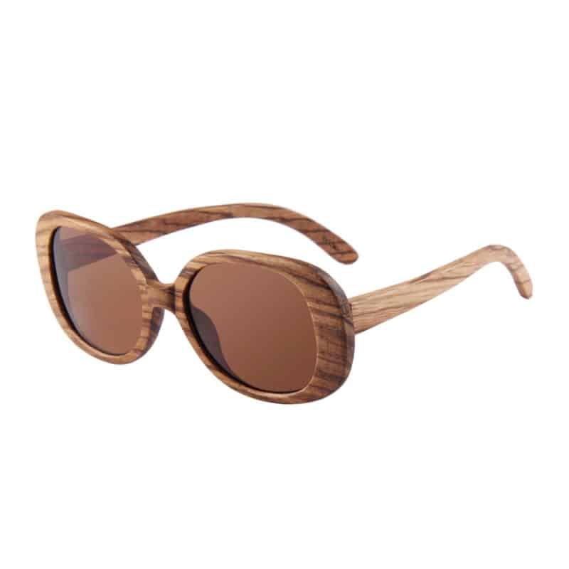 Custom Wooden Series Zebra Full Wood Butterfly Sunglasses (WEISER) - 3