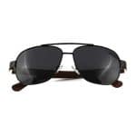Custom Wooden Square Aviator Series Ebony