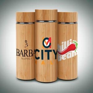 Custom 16 Oz. Vacuum-Sealed Eco Bamboo Bottle