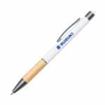 Custom Assia Metal Pen w/Bamboo Grip & Black Refill - 7