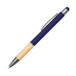 Custom Assia Metal Pen w/Bamboo Grip & Black Refill - 8