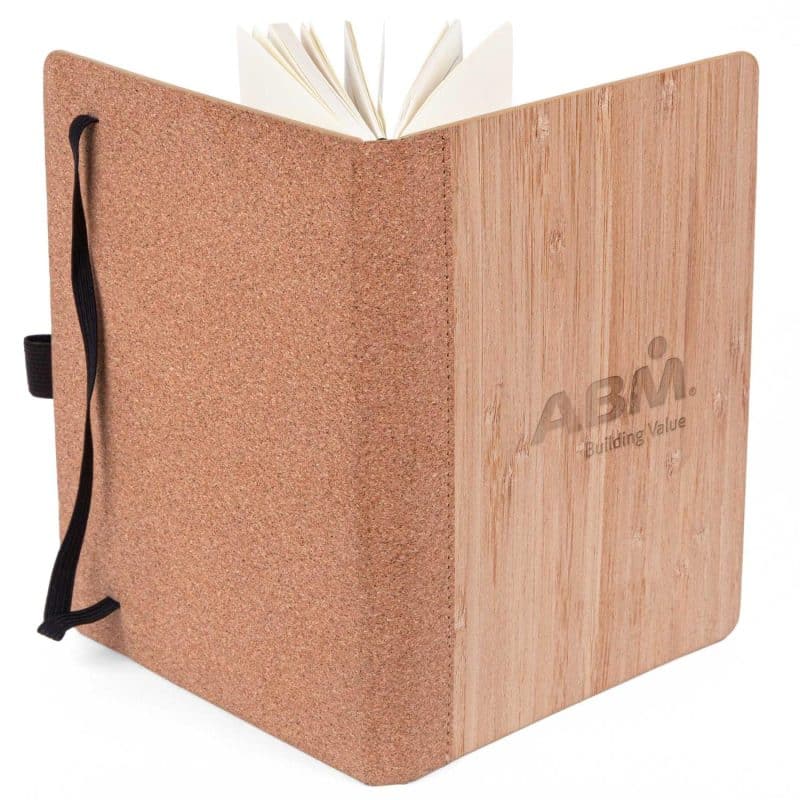 Custom Bamboo Cover Cork Journal - 6