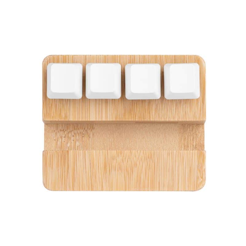 Custom Bamboo Stand & Keypad Stress Reliever - 1