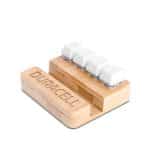 Custom Bamboo Stand & Keypad Stress Reliever - 3