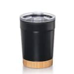 Custom Eduardo Double Wall Tumbler w/Bamboo Base - 12oz - 1