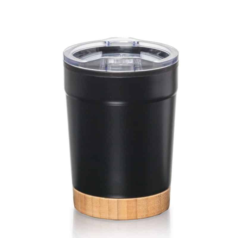 Custom Eduardo Double Wall Tumbler w/Bamboo Base - 12oz - 1
