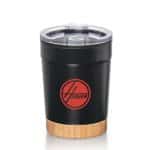 Custom Eduardo Double Wall Tumbler w/Bamboo Base - 12oz