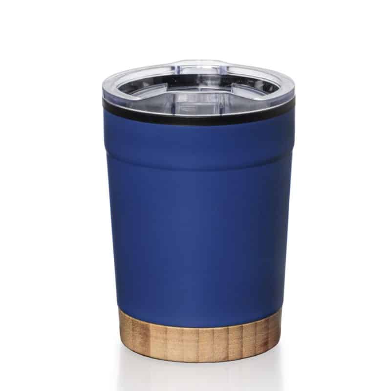 Custom Eduardo Double Wall Tumbler w/Bamboo Base - 12oz - 9