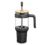 Custom Lanai Glass Travel Mug w/Straw - 1
