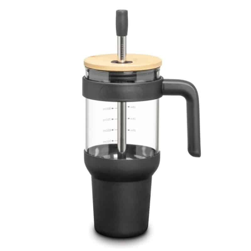 Custom Lanai Glass Travel Mug w/Straw - 1