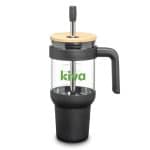 Custom Lanai Glass Travel Mug w/Straw