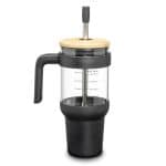 Custom Lanai Glass Travel Mug w/Straw - 2