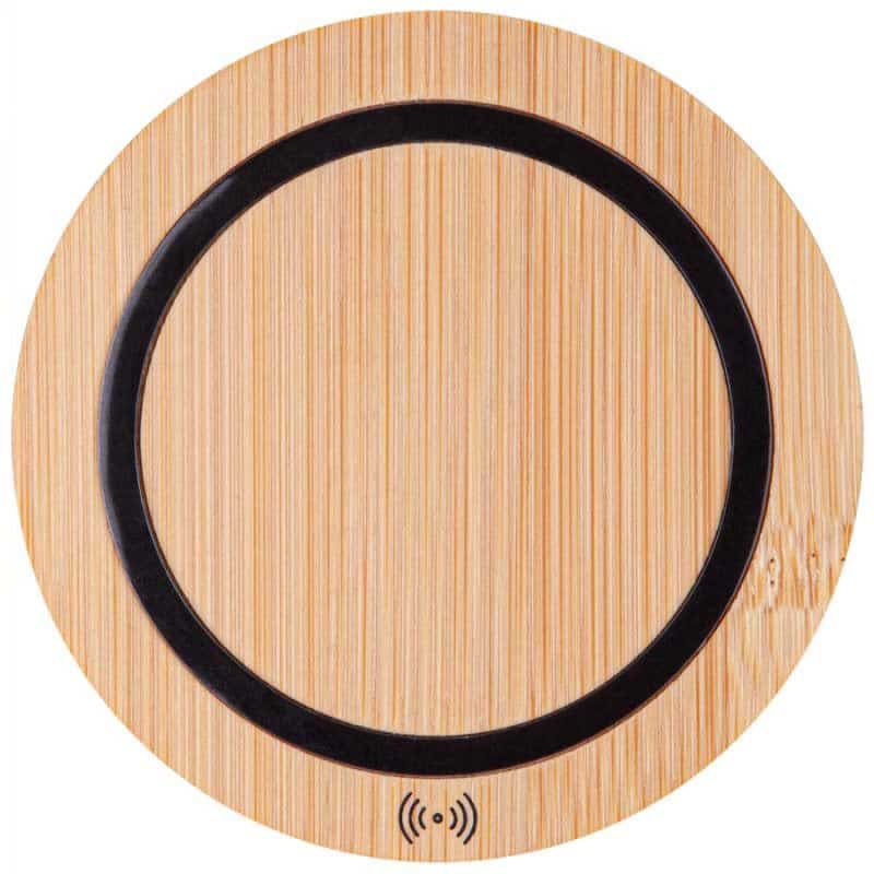 Custom Lex Bamboo Wireless Speaker w/Phone Charger - 1
