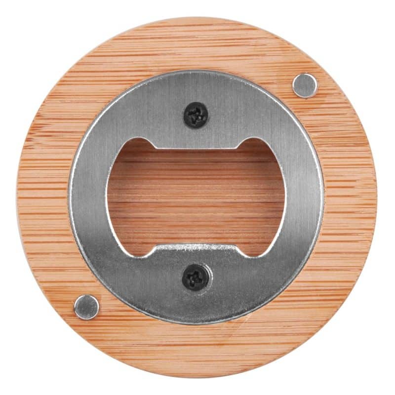 Custom Magnetic Bamboo Bottle Opener - 2