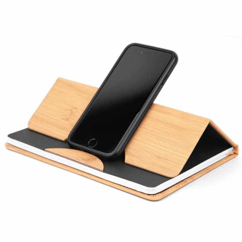 Custom Maui Faux Bamboo Journal w/Phone Holder - 2