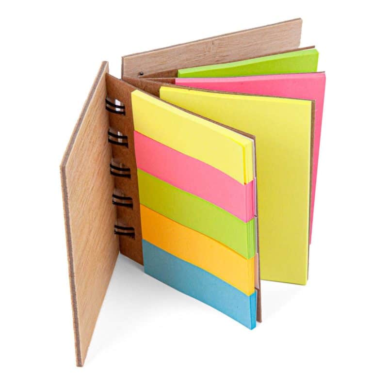 Custom Mini Bamboo Sticky Note Set - 2