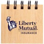 Custom Mini Bamboo Sticky Note Set - 4
