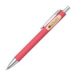Custom Sylvia Clicker Pen w/Bamboo Accent - 4