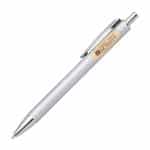 Custom Sylvia Clicker Pen w/Bamboo Accent - 5