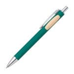 Custom Sylvia Clicker Pen w/Bamboo Accent - 6