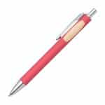 Custom Sylvia Clicker Pen w/Bamboo Accent - 8